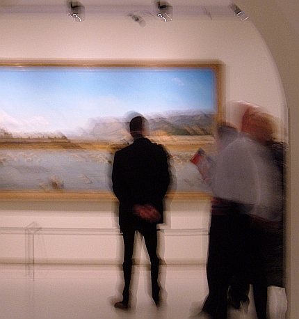  la mostra - bozzetto x 1 olio 